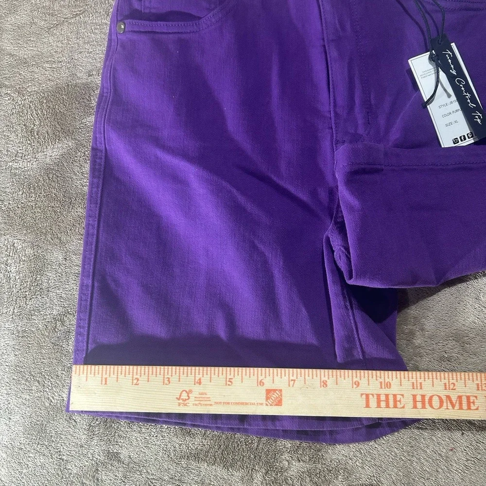 Judy Blue Shorts Women's XL Purple High Waist Stretch Denim NWT JB150268